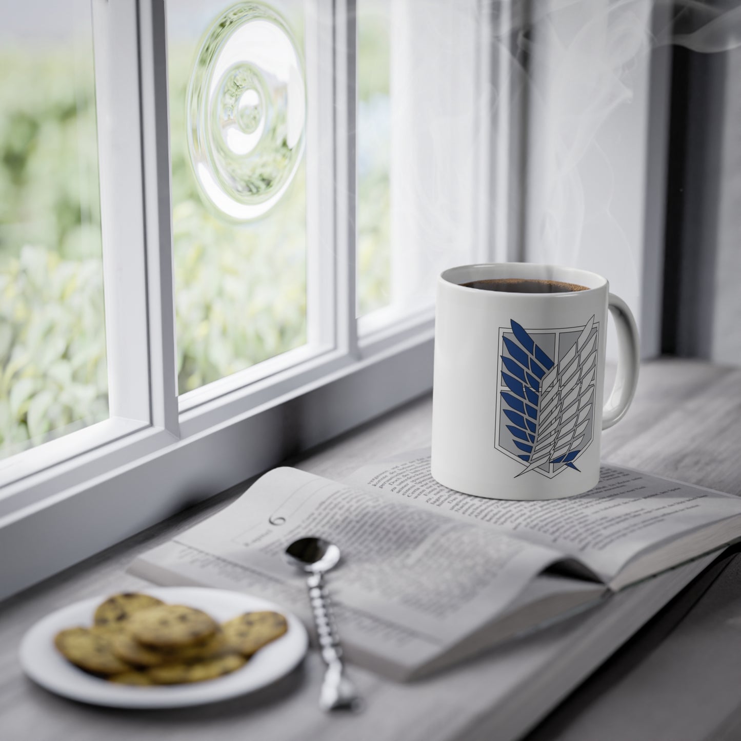 Attack on Titan Aufklärungstrupp-Flagge Kaffeetasse