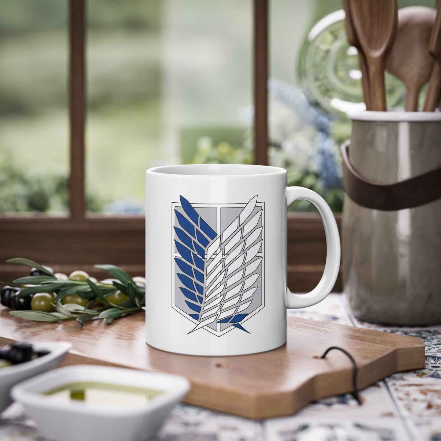 Attack on Titan Aufklärungstrupp-Flagge Kaffeetasse